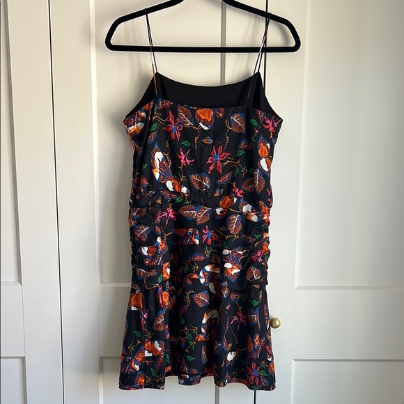 Derek Lam 10 Crosby Silk Blend Cami Flounce Mini Dress | 8 - Picture 4 of 6